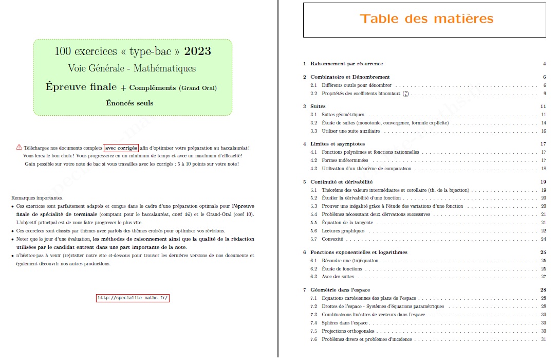 Maths Expertes – Spécialité-Maths