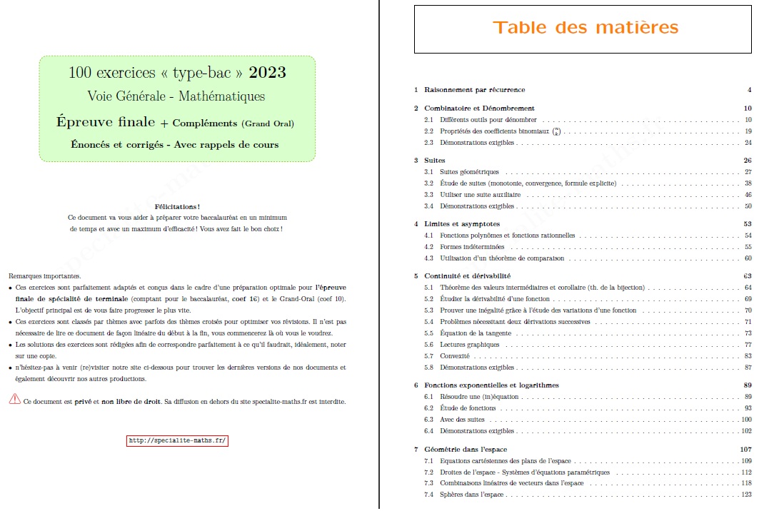 Spécialité Maths en Terminale – Spécialité-Maths